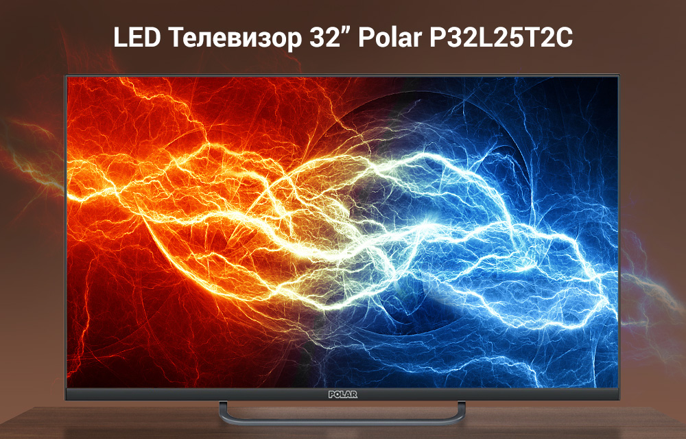 Дизайн оформление карточек товара телевизоров Polar для интернет-магазина